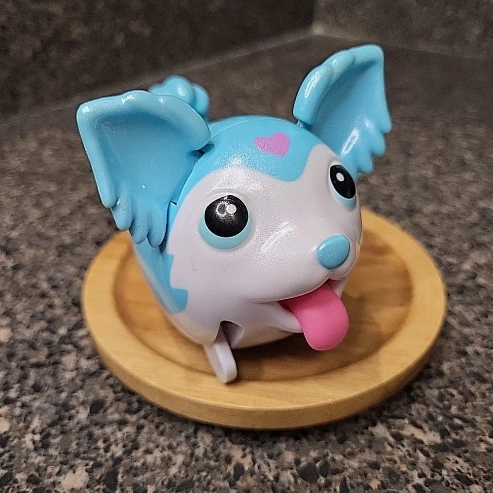 SUPER RARE! SKY BLUE Papillon Dog Chubby Puppies‎ & Friends Toys WORKS